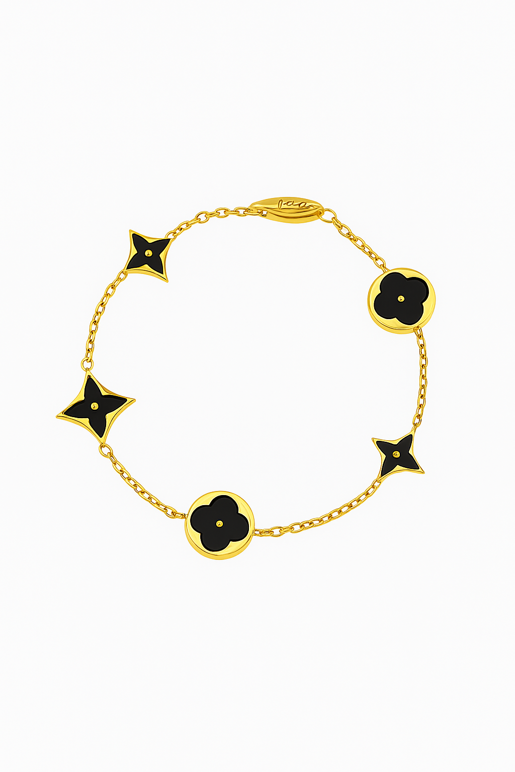 🌟💎 Golden Starlight Set  : Chain & bracelet & bangle
