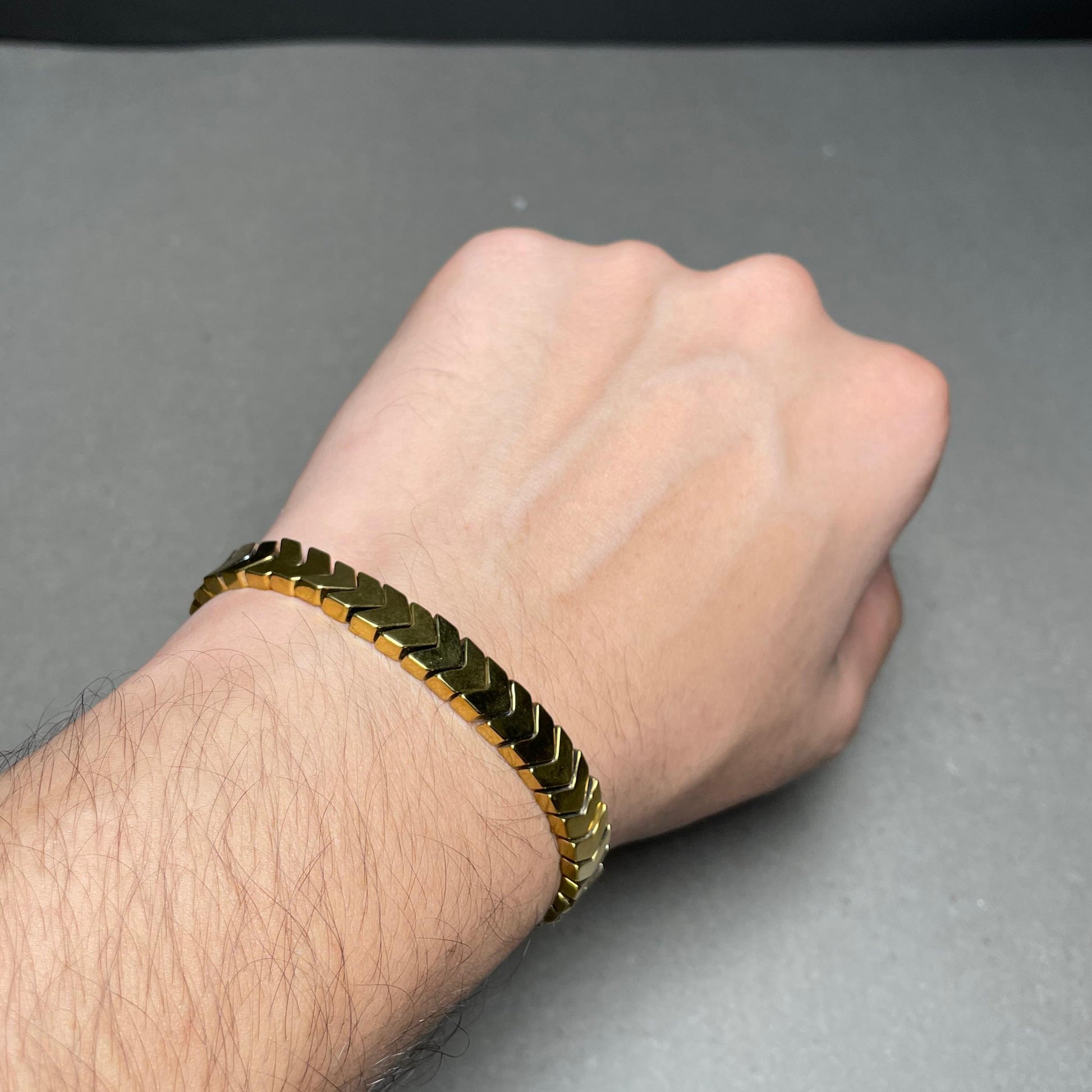 Chevron Bracelet– Golden Colour