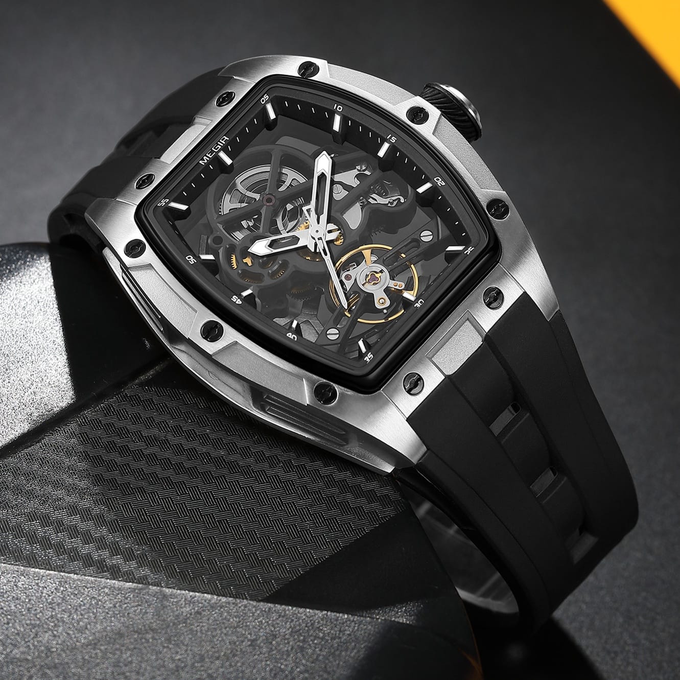 MEGIR - ChronoVex Skeleton Watch