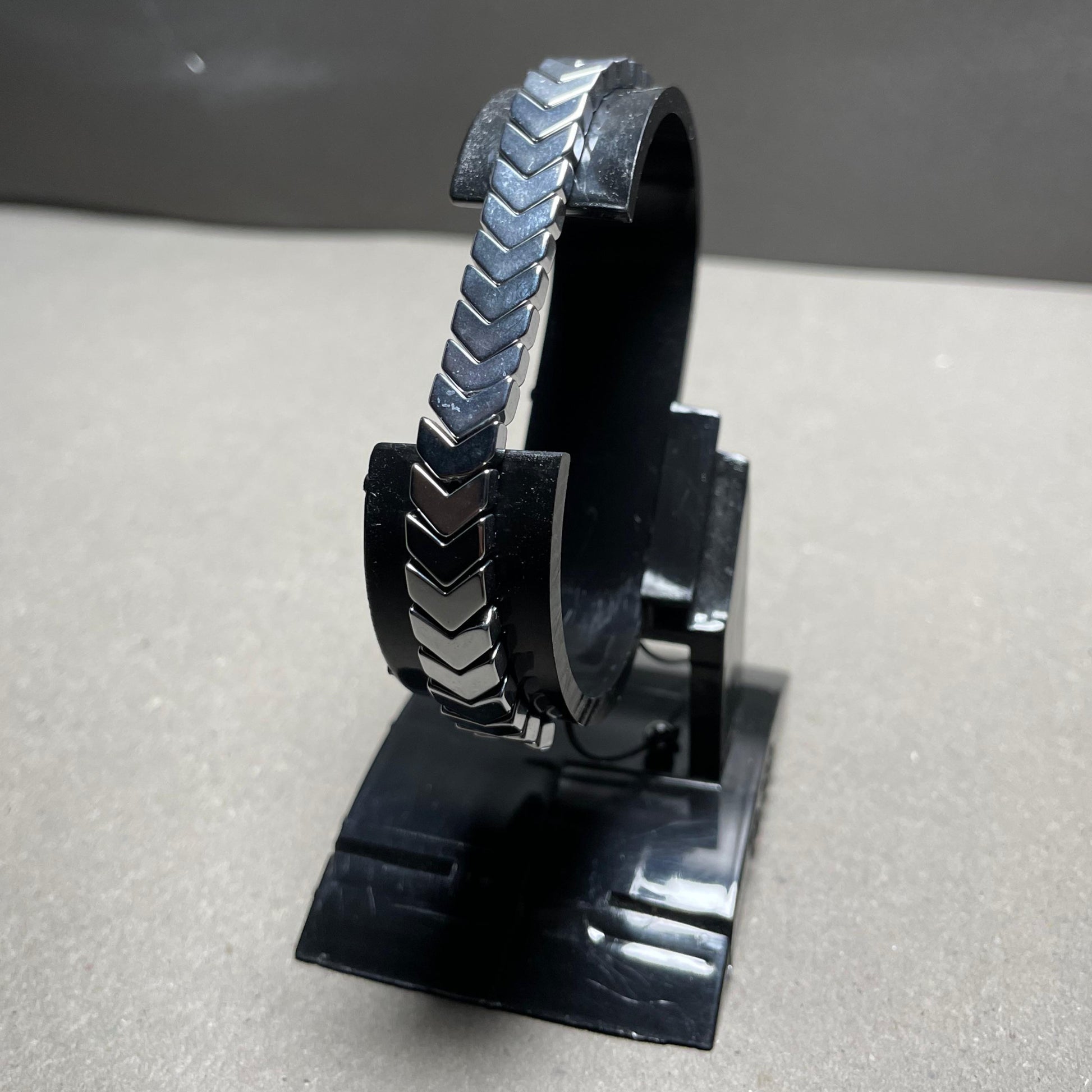 Chevron Bracelet– Silver Colour